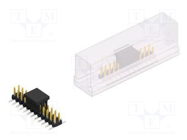 Connector: pin strips; pin header; male; PIN: 24; 2mm; SMT; 2x12