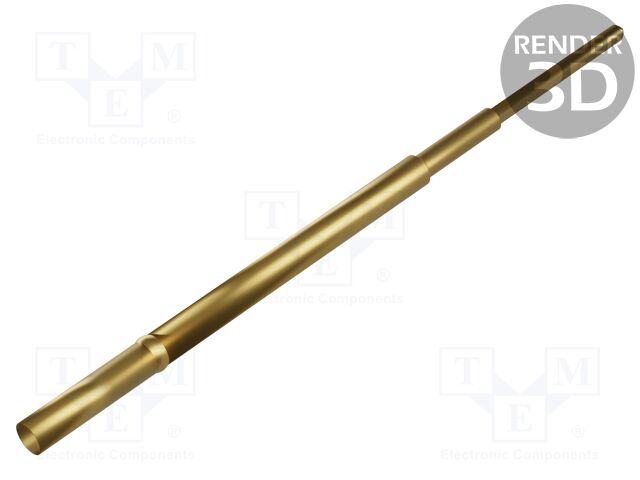 Test probe socket; Min.pitch: 2.54mm; AgNi; gold-plated; head WR