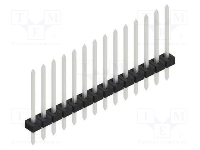 Connector: pin strips; pin header; male; PIN: 14; 2mm; THT; 1x14