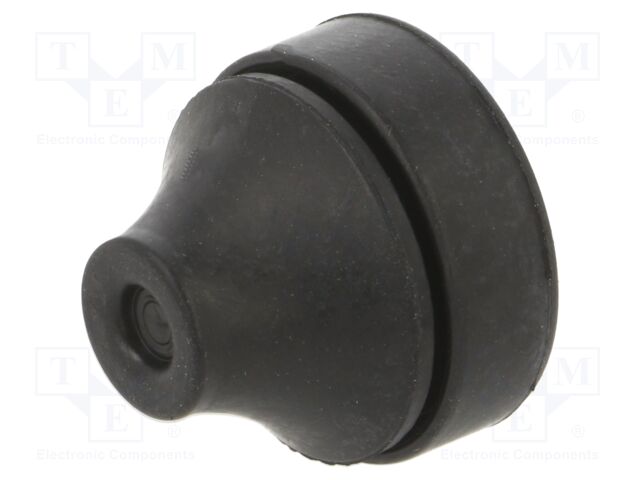 Grommet; EPDM; black; Panel thick: 3÷5mm; Øcable: 5÷9mm; IP67