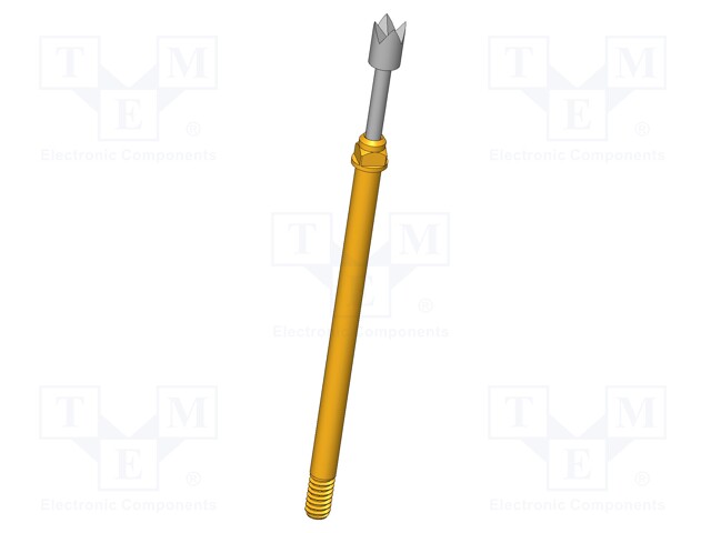 Test needle; Operational spring compression: 4mm; 5A; Ø: 2mm; 0.6N
