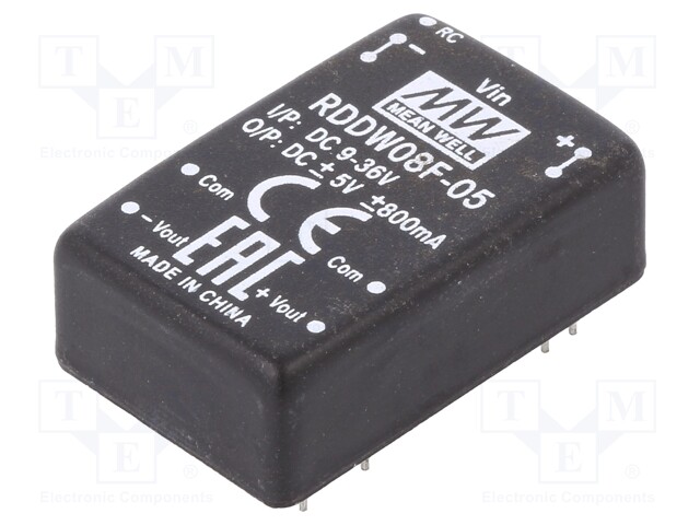 Converter: DC/DC; 8W; Uin: 9÷36V; Uout: 5VDC; Uout2: -5VDC; DIP24