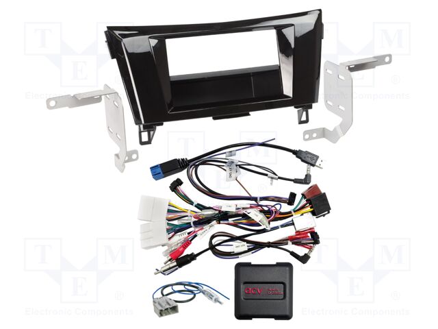 Adapter for control from steering wheel; Nissan; black gloss