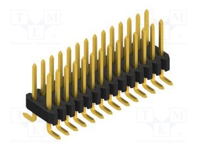 Connector: pin strips; pin header; male; PIN: 28; 1.27mm; SMT; 2x14