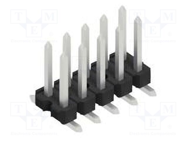 Connector: pin strips; pin header; male; PIN: 10; 2.54mm; SMT; 2x5