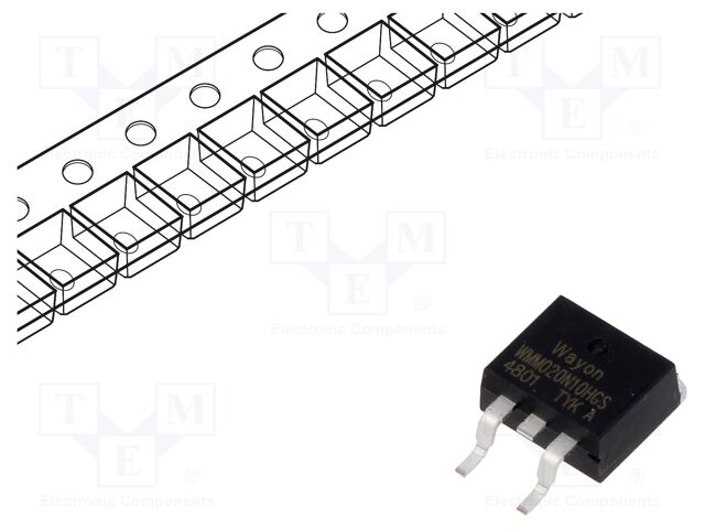 Transistor: N-MOSFET; unipolar; TO263