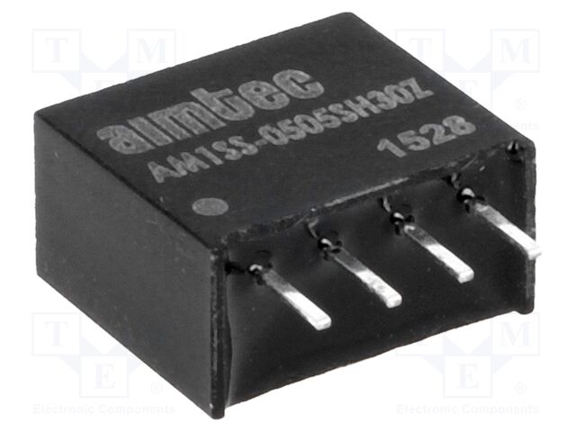 Converter: DC/DC; 1W; Uin: 4.5÷5.5V; 5VDC; Iout: 200mA; SIP4; 1.5g