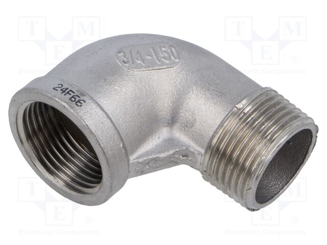 Male-female; max.10.5bar; 1.4408 stainless steel; Thread: G 3/4"