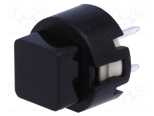 Switch: keypad; Pos: 2; SPST-NO; 0.01A/32VDC; black; Mounting: THT
