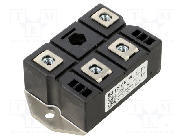 Single-phase bridge rectifier; Urmax: 1.2kV; If: 130A; Ifsm: 1.8kA