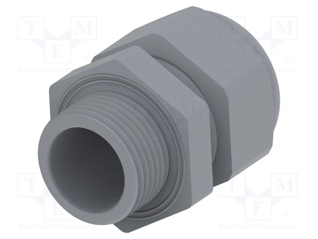 Cable gland; without nut; M25; 1.5; IP68; Mat: polyamide; grey