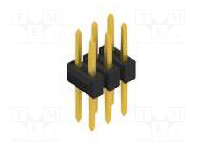 Connector: pin strips; pin header; male; PIN: 6; 2.54mm; THT; 2x3