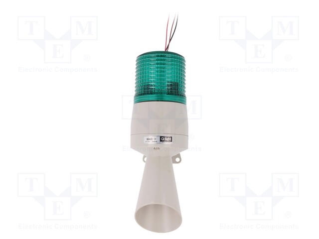 Signaller: lighting-sound; 24VDC; Colour: green; IP54; -30÷50°C