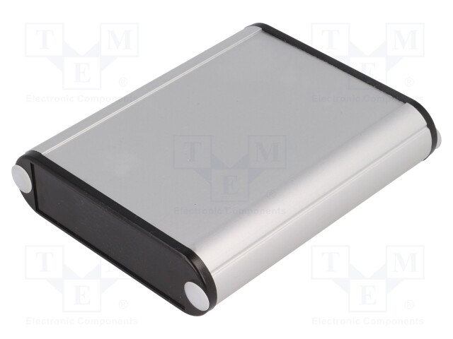 Enclosure: with panel; 1455; X: 71mm; Y: 80mm; Z: 19mm; aluminium