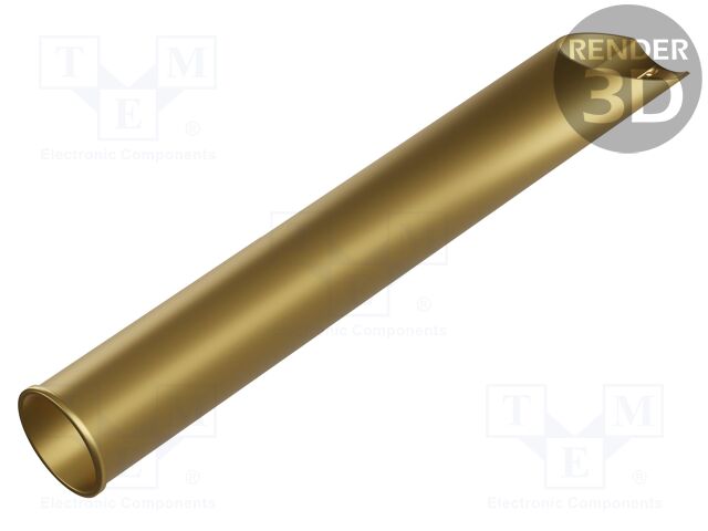 Test probe socket; Min.pitch: 4mm; brass; gold-plated; head SR