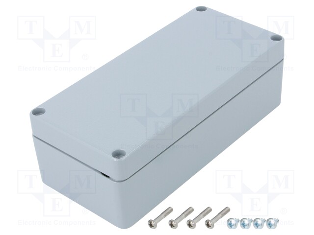 Enclosure: multipurpose; X: 81mm; Y: 177mm; Z: 57mm; EURONORD; grey