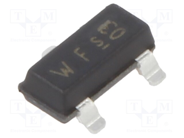 Transistor: NPN; bipolar; BRT; 50V; 0.1A; 0.2W; SOT23; R1: 4.7kΩ