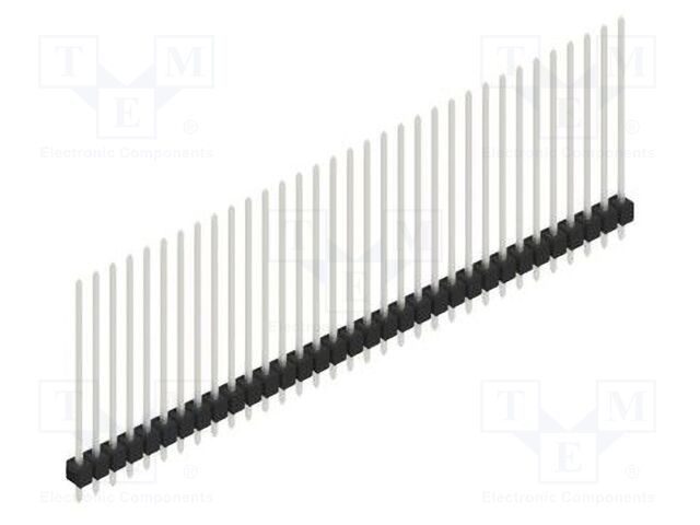 Connector: pin strips; pin header; male; PIN: 33; 2.54mm; THT; 1x33