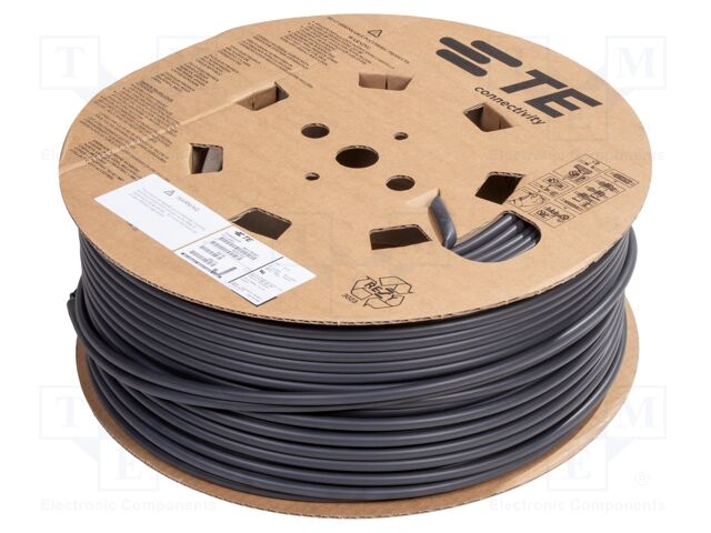 Heat shrink sleeve; glued; 4: 1; 8mm; black; polyolefine