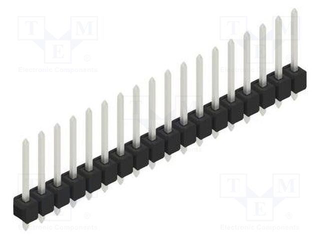 Connector: pin strips; pin header; male; PIN: 18; 2.54mm; THT; 1x18