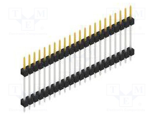Connector: pin strips; pin header; male; PIN: 22; 2.54mm; THT; 1x22