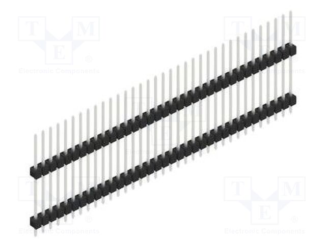 Connector: pin strips; pin header; male; PIN: 35; 2.54mm; THT; 1x35
