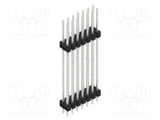 Connector: pin strips; pin header; male; PIN: 14; 2.54mm; THT; 2x7