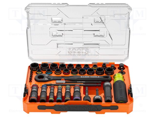 Socket: 6-angles-set; inch,metric,socket spanner,impact; KNECT™