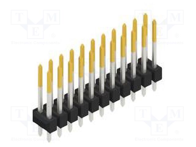 Connector: pin strips; pin header; male; PIN: 22; 2.54mm; THT; 2x11