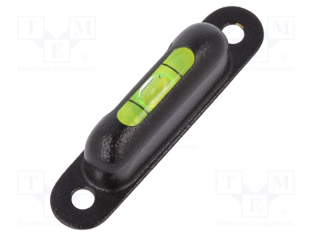 Spirit level; viewing window top-front; H: 13mm; brass; screw