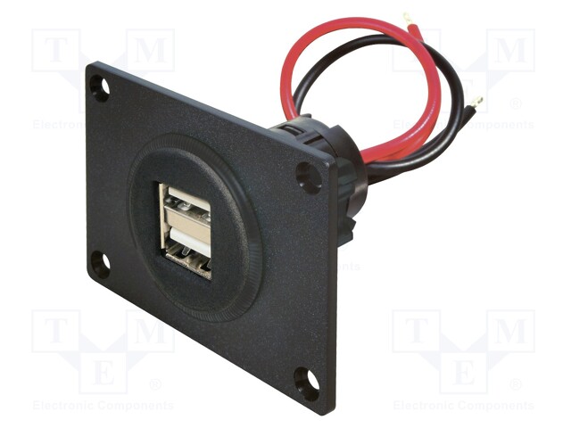 Automotive power supply; USB A socket x2; 5A; Sup.volt: 12÷24VDC