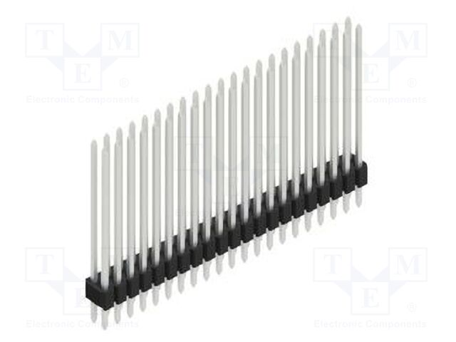 Connector: pin strips; pin header; male; PIN: 42; 1.27mm; THT; 2x21