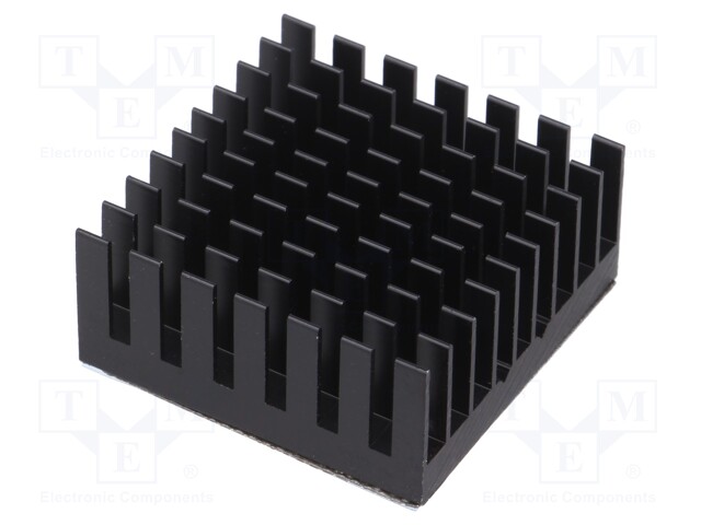 Heatsink: extruded; grilled; black; L: 32.5mm; W: 32.5mm; H: 14.5mm