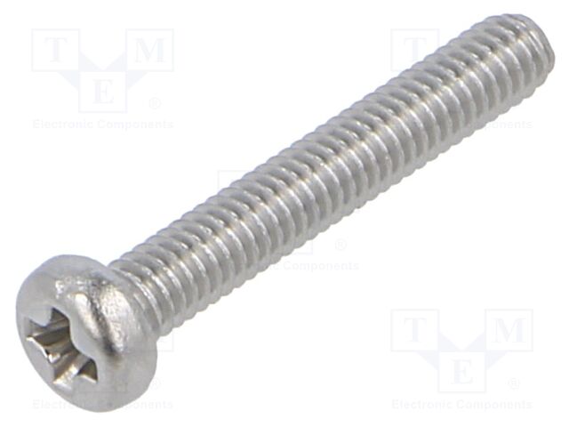 Screw; M2.5x16; 0.45; Head: cheese head; Phillips; PH1; ISO 7048