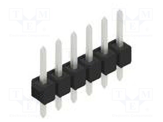 Connector: pin strips; pin header; male; PIN: 6; 2.54mm; THT; 1x6