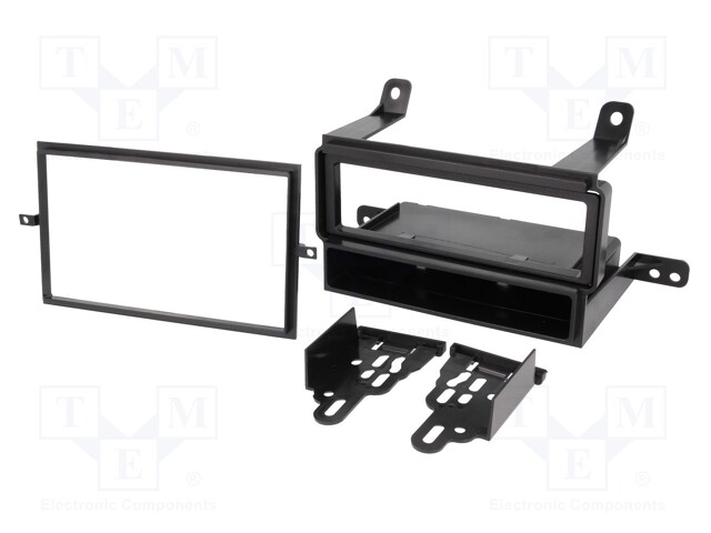 Radio mounting frame; Nissan; 1 DIN; black
