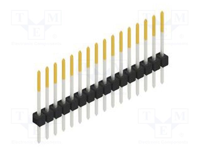Connector: pin strips; pin header; male; PIN: 16; 2.54mm; THT; 1x16