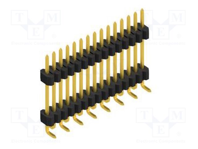 Connector: pin strips; pin header; male; PIN: 15; 1.27mm; SMT; 1x15