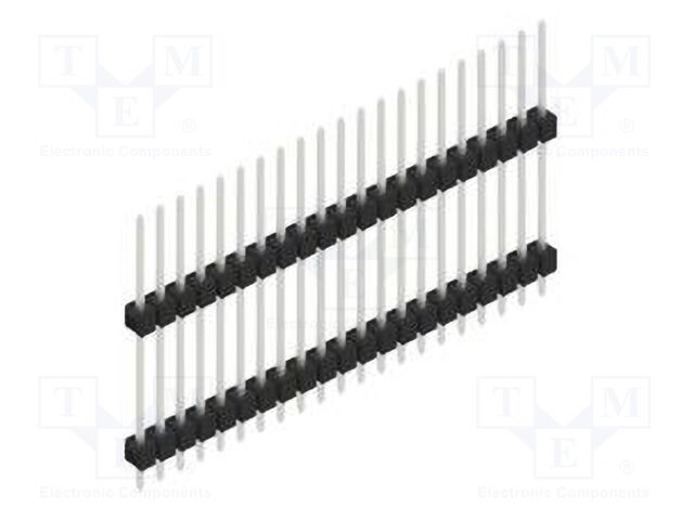 Connector: pin strips; pin header; male; PIN: 21; 2.54mm; THT; 1x21