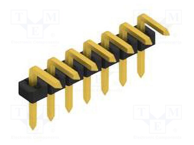 Connector: pin strips; pin header; male; PIN: 7; 2mm; THT; 1x7; 100V