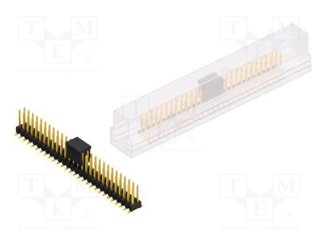 Connector: pin strips; pin header; male; PIN: 56; 2.54mm; SMT; 2x28