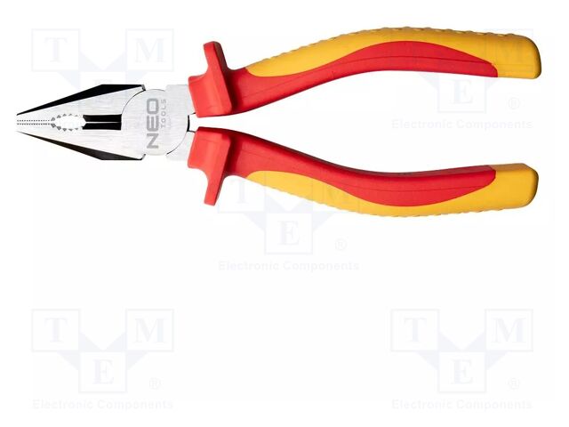 Pliers; insulated,universal; 160mm; Chrom-vanadium steel