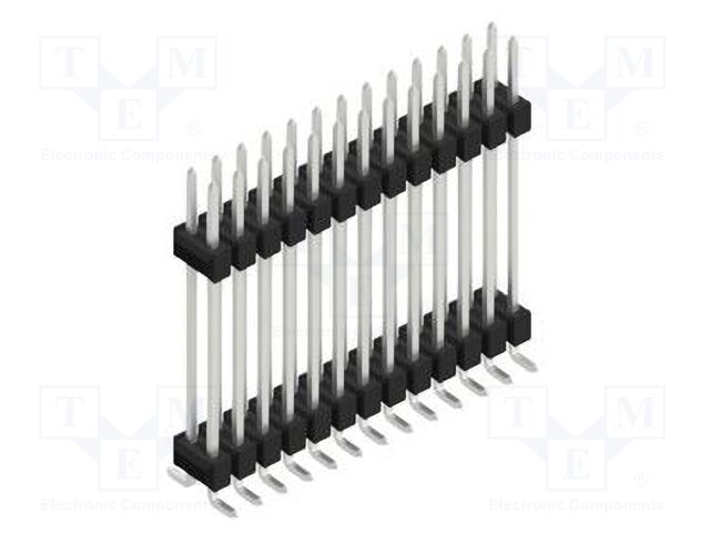 Connector: pin strips; pin header; male; PIN: 26; 2.54mm; SMT; 2x13