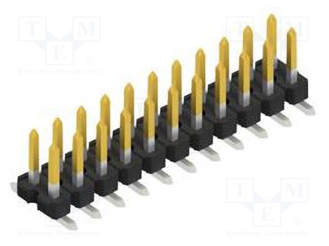 Connector: pin strips; pin header; male; PIN: 22; 2.54mm; SMT; 2x11