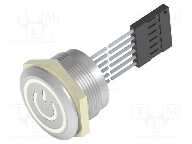 Switch: capacitive; Pos: 2; SPST; 1A/24VDC; IP68; OFF-ON; RGB