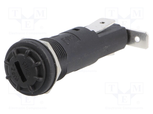 Fuse holder; cylindrical fuses; 6,3x32mm; 250V; -20÷85°C; UL94V-0