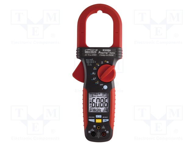 AC digital clamp meter; Øcable: 51mm; LCD (6000); VDC: 600/1000V