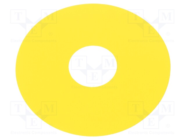 Warning plate; 22mm; 3SU1.5; -25÷70°C; Ømount.hole: 22mm; Ø: 75mm