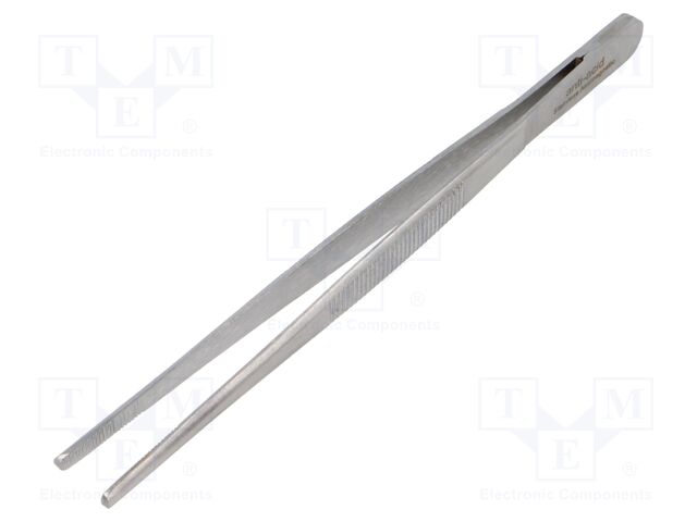 Tweezers; 150mm; Blades: straight; Blade tip shape: flat