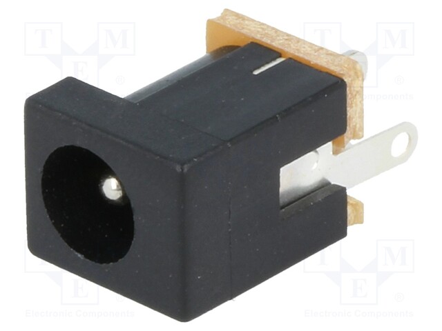 Socket; DC supply; male; 5,5/2,1mm; 5.5mm; 2.1mm; soldering; 5A